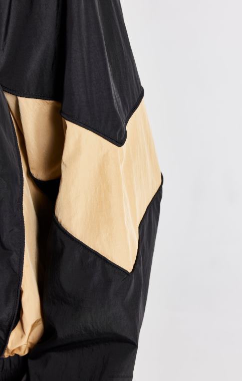 Hommes vêtements 6B8NV468 SikSilk blouson aviateur noir à empiècements