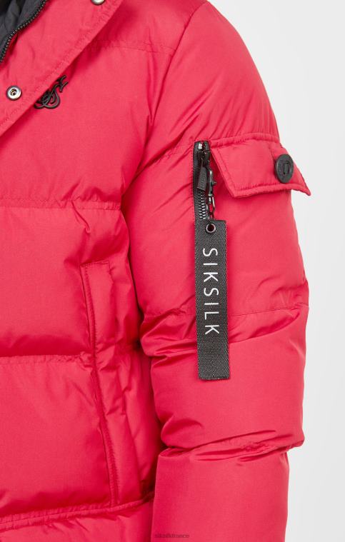 Hommes vêtements 6B8NV470 SikSilk parka arctique rouge