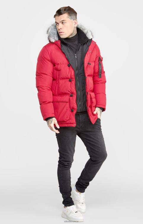 Hommes vêtements 6B8NV470 SikSilk parka arctique rouge