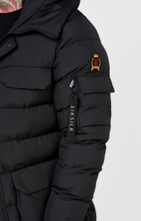 Hommes vêtements 6B8NV480 SikSilk parka noire