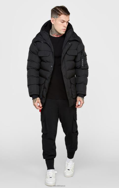 Hommes vêtements 6B8NV480 SikSilk parka noire