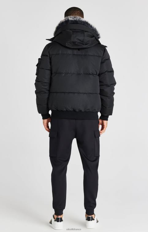 Hommes vêtements 6B8NV483 SikSilk blouson aviateur noir