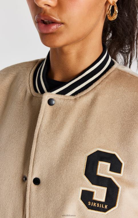 Hommes vêtements 6B8NV486 SikSilk veste universitaire écru anniversaire