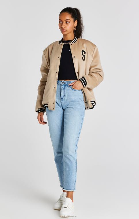 Hommes vêtements 6B8NV486 SikSilk veste universitaire écru anniversaire