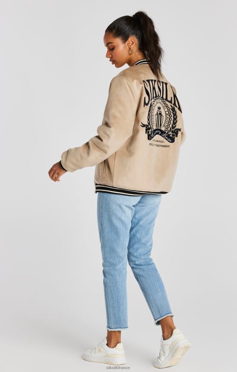 Hommes vêtements 6B8NV486 SikSilk veste universitaire écru anniversaire