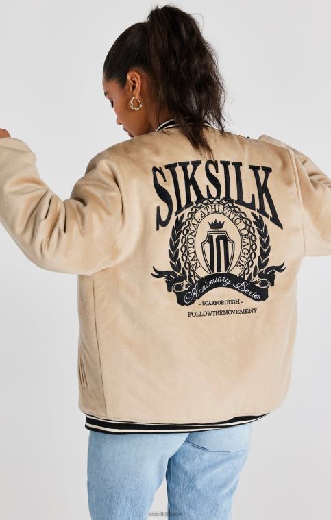 Hommes vêtements 6B8NV486 SikSilk veste universitaire écru anniversaire