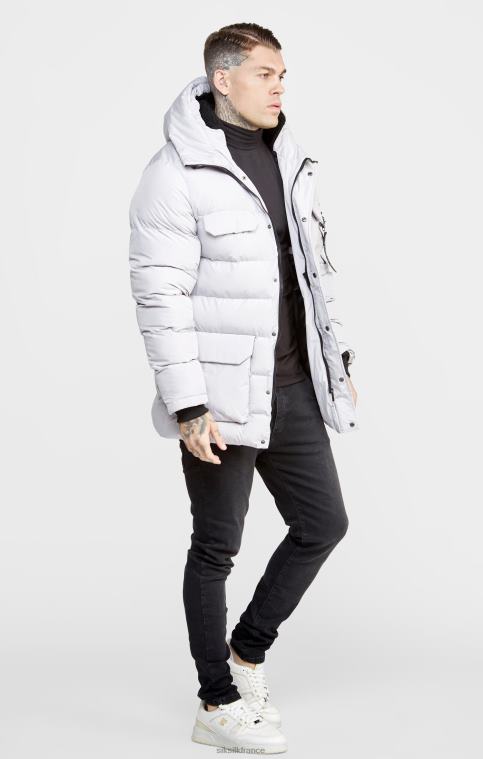 Hommes vêtements 6B8NV487 SikSilk parka grise