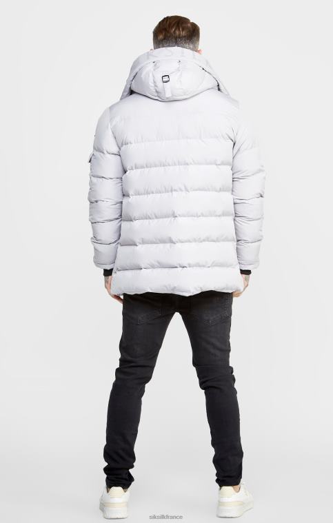 Hommes vêtements 6B8NV487 SikSilk parka grise