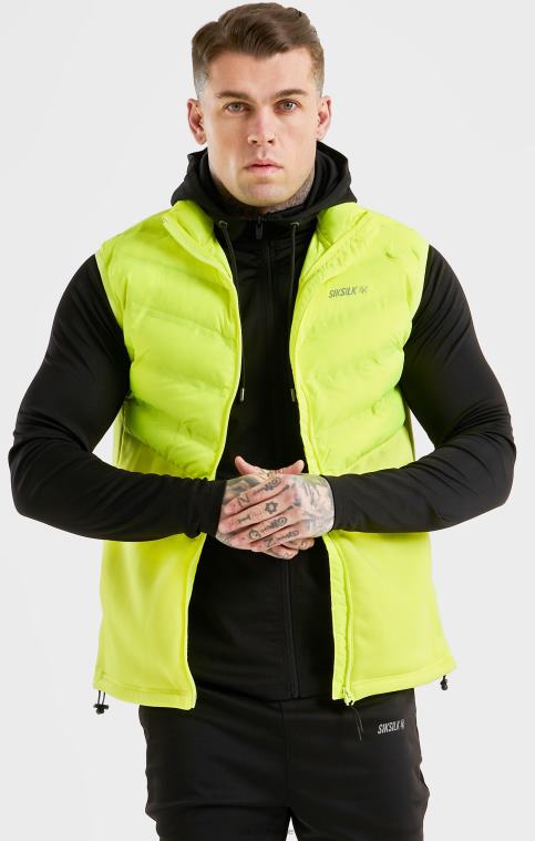Hommes vêtements 6B8NV492 SikSilk gilet de sport jaune