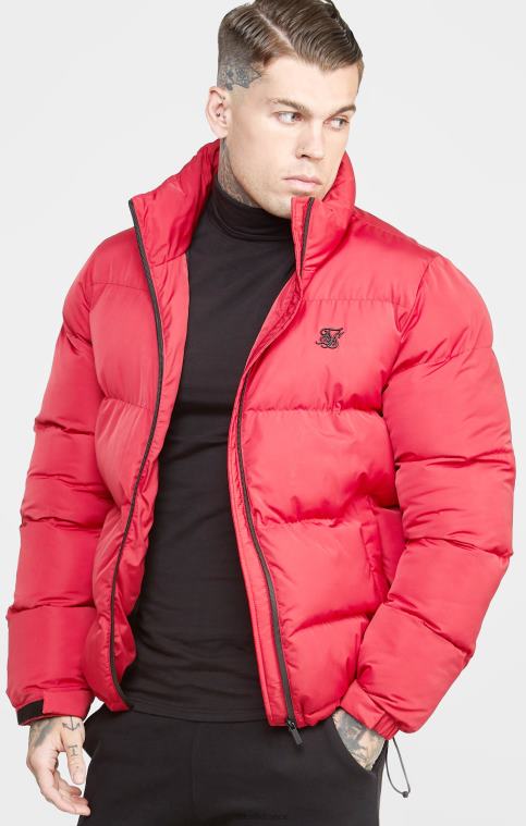 Hommes vêtements 6B8NV495 SikSilk doudoune rouge à logo embossé
