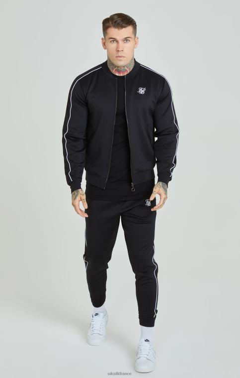 Hommes vêtements 6B8NV503 SikSilk survêtement à empiècements noir